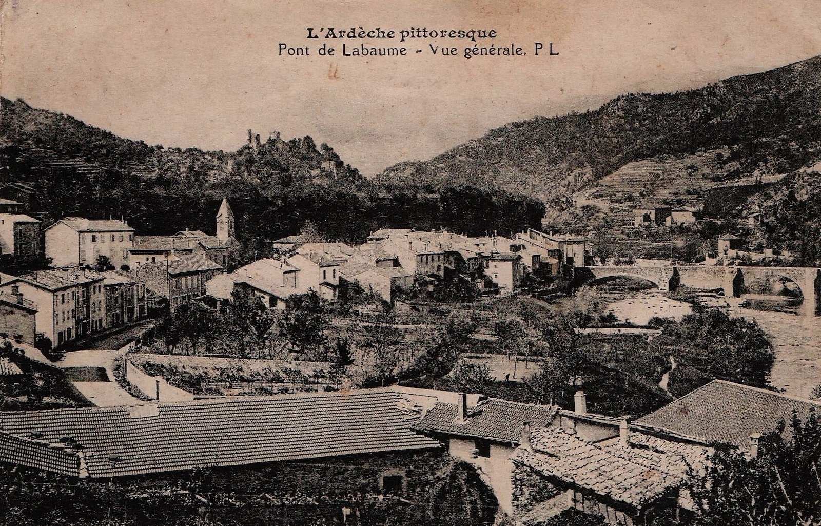 Pont de Labeaume vue général 1910-1920.webp